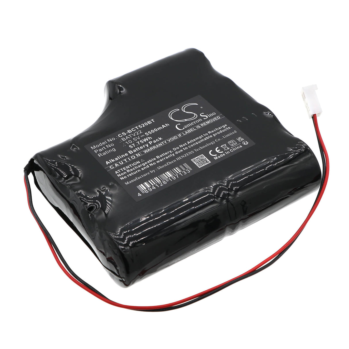 10.5v, Alkaline, 5500mah, Alarm Battery Fits Daitem, 520-27d, 562-27d, 57.75wh Alarm System Cameron Sino Technology Limited