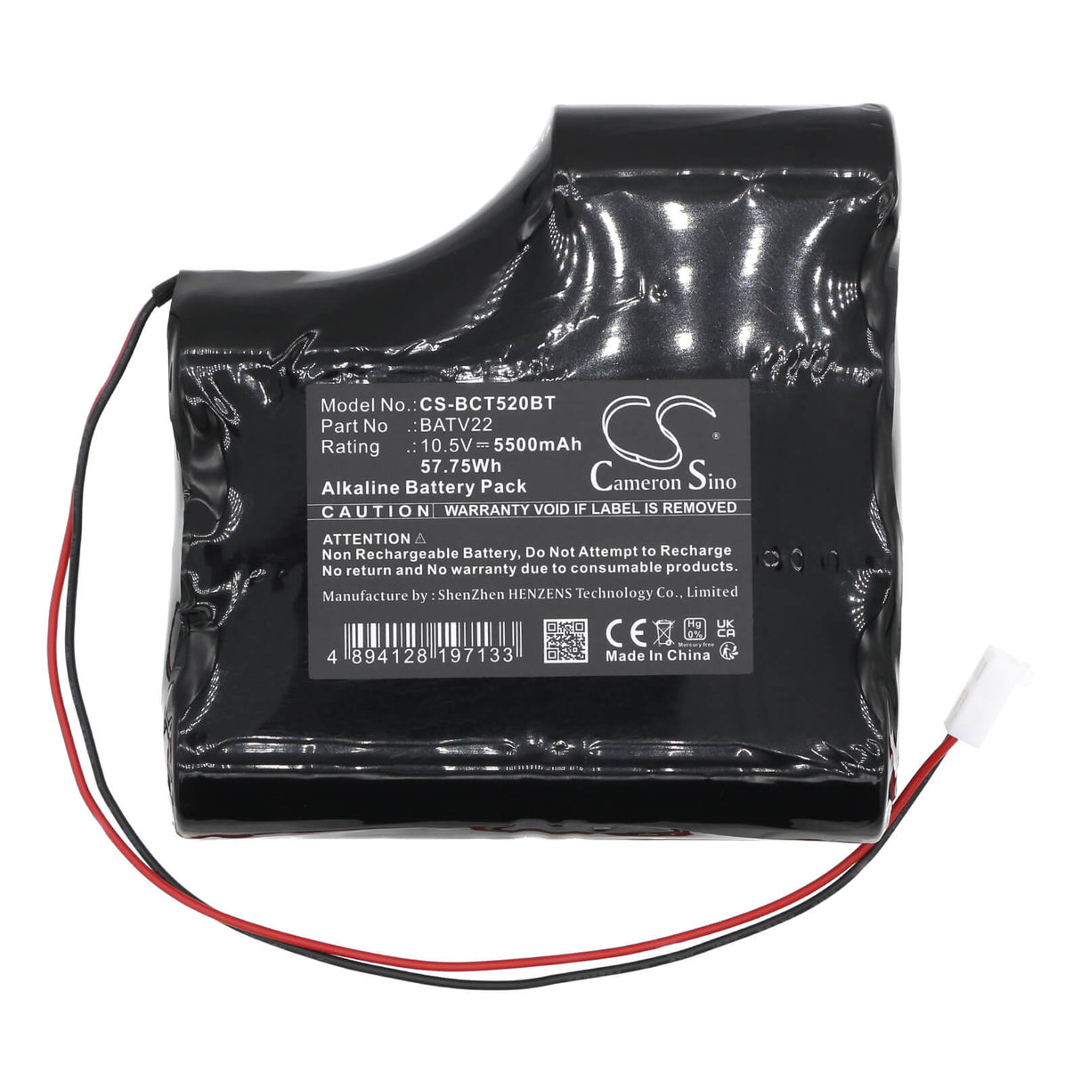 10.5v, Alkaline, 5500mah, Alarm Battery Fits Daitem, 520-27d, 562-27d, 57.75wh Alarm System Cameron Sino Technology Limited