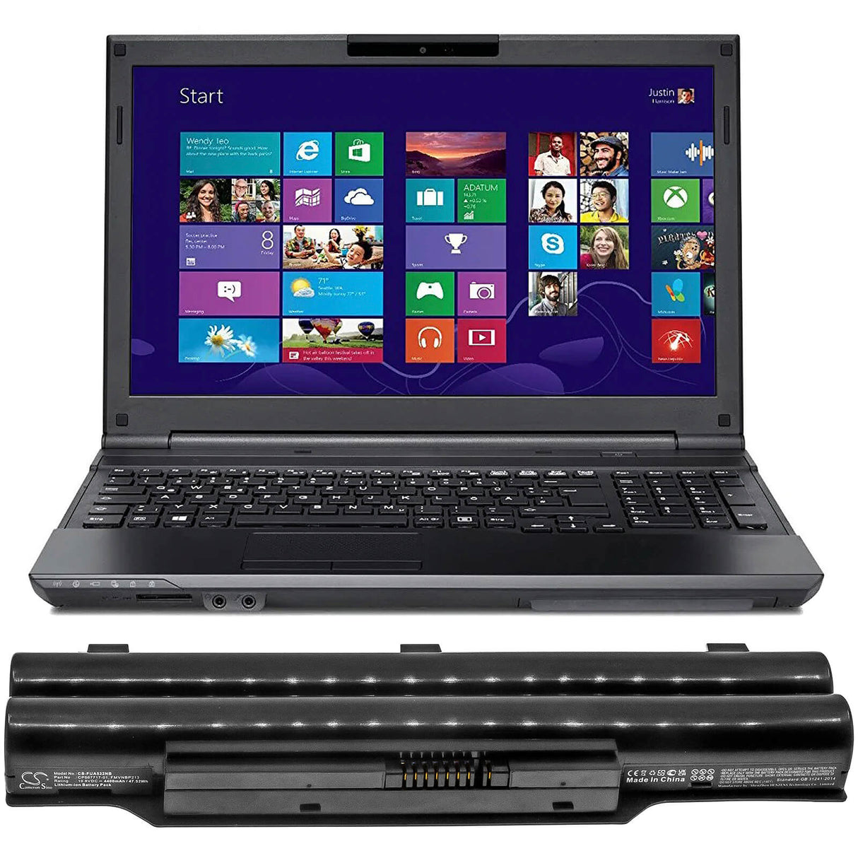 10.8v, 4400mah, Li-ion Battery Fit's Fujit'su, Ifebook Ah562, Lifebook A512, Lifebook A512(m32a2de), 47.52wh Notebook, Laptop Cameron Sino Technology Limited