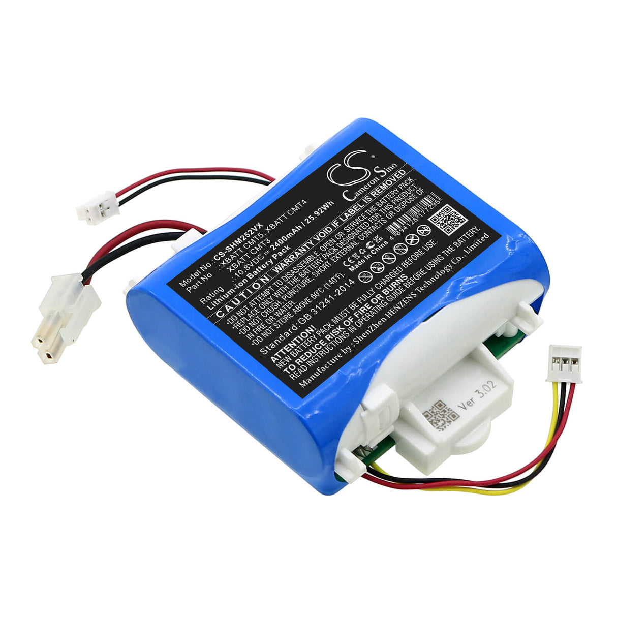 10.8v, Li-ion, 1900mah, Battery Fits Shark, Qm250, Vm251, 20.52wh Batteries for Electronics Cameron Sino Technology Limited (Suspended)