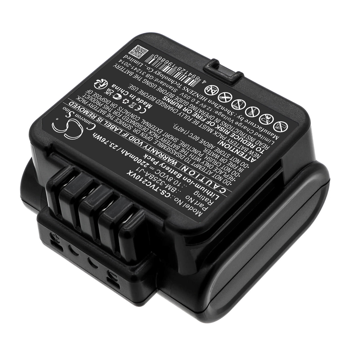 10.8V, Li-ion, 2200mAh, Vacuum battery fits Toshiba, Vc-clw21, Vc-clw21-n, Vc-clw31, 23.76Wh Vacuum Cameron Sino Technology Limited