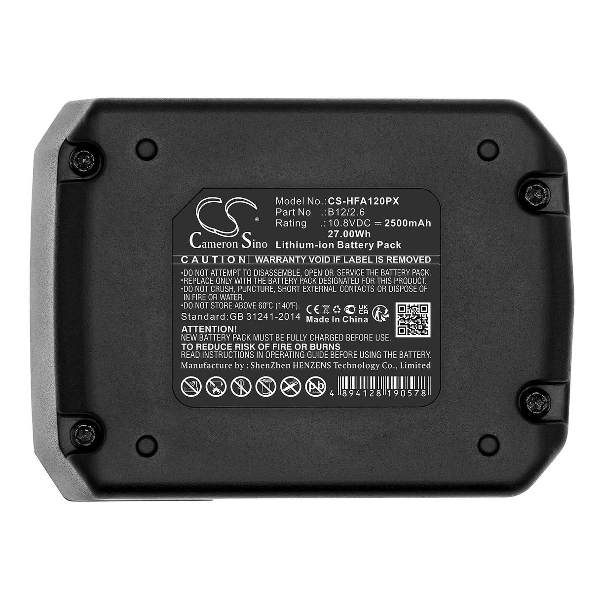10,8V, Li-ion, 2500mAh, batterie pour outils électriques compatible avec Hilti, 2077977, Pm 40-mg, Pr 2-hs A12, 27Wh Power Tools Cameron Sino Technology Limited (Outils électriques)