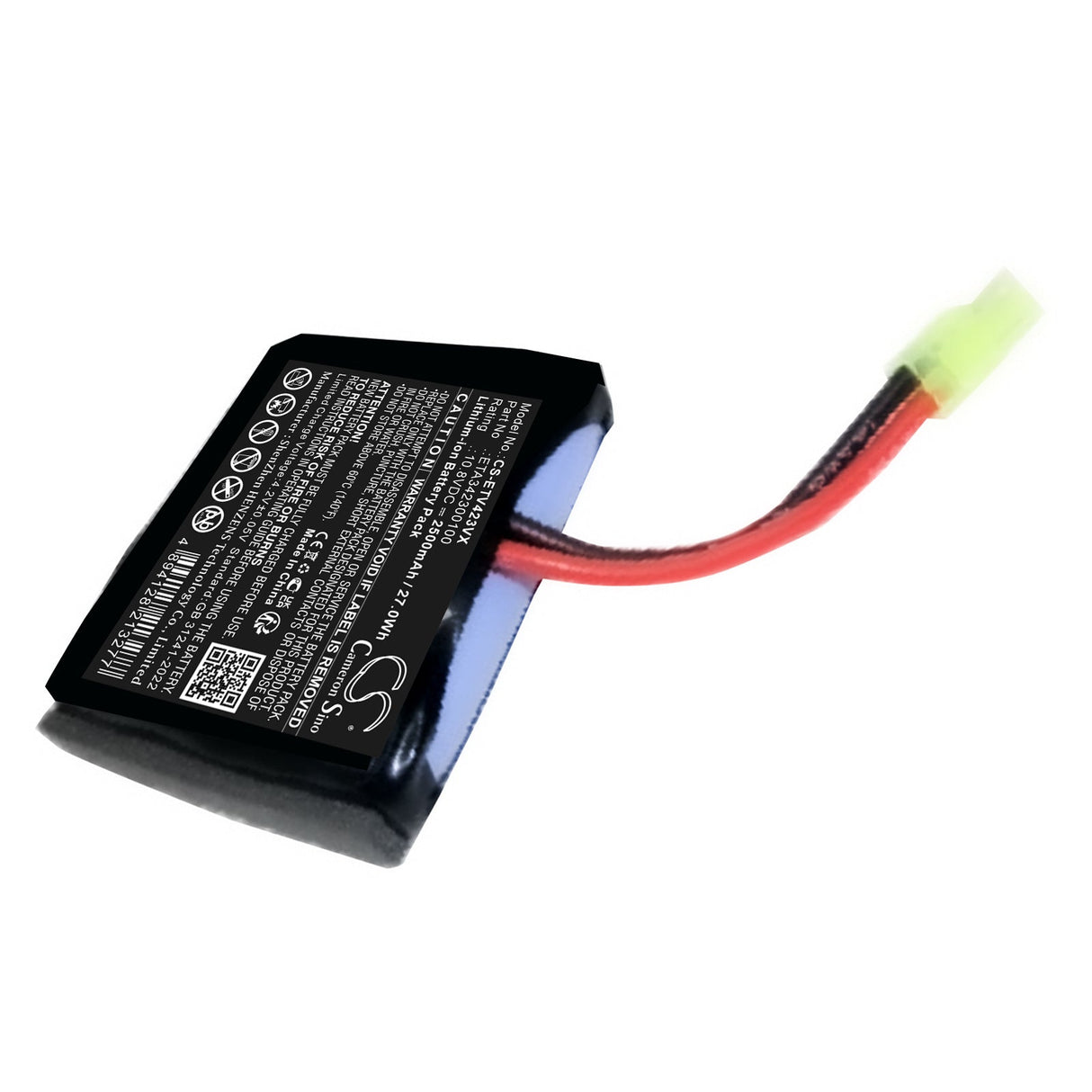 10.8V, Li-ion, 2500mAh, Vacuum battery fits Eta, 3423 Verto Ii, Eta342390000, 27.0Wh Vacuum Cameron Sino Technology Limited