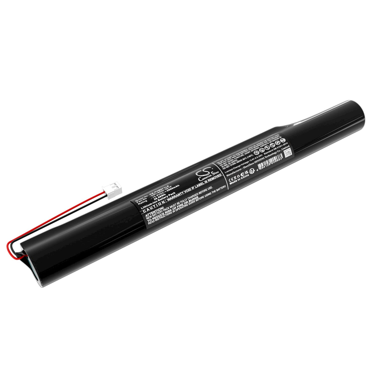 10,8 V, Li-ion, 2600 mAh, Batterie d'éclairage de secours compatible avec Philips, Inr18650-3s1p, Bodine 442240938971, 28,08 Wh Éclairage de secours Cameron Sino Technology Limited