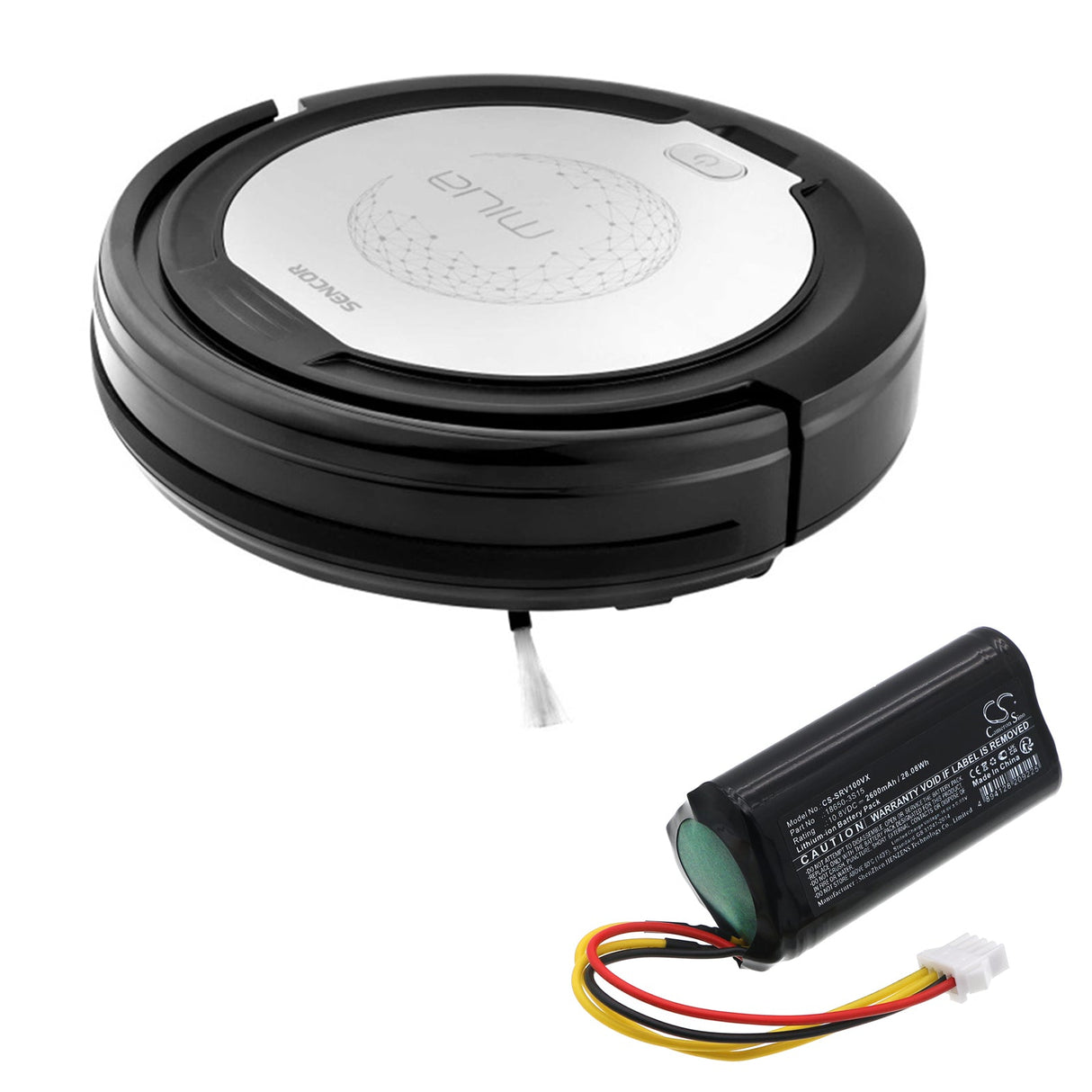10.8V, Li-ion, 2600mAh, Vacuum battery fits Sencor, Srv 1000, Srv 1000sl, 28.08Wh Vacuum Cameron Sino Technology Limited