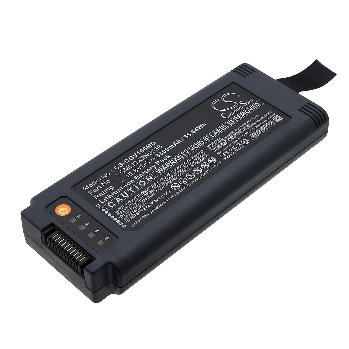 10.8V, Li-ion, 3300mAh, Medical battery fits Comen, Cml11x3n004b, V1 Portable Ventilator, 35.64Wh Medical Cameron Sino Technology Limited (Medical)
