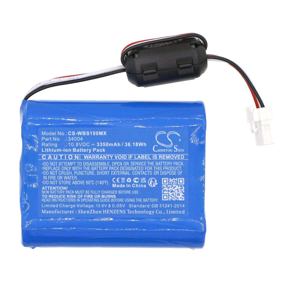 10,8V, Li-ion, 3350mAh, Batterie médicale compatible avec Welch-allyn, 30018-ex, Vs100, Vs100 Spot Vision Screener, 36,18Wh Medical Cameron Sino Technology Limited (Médical)