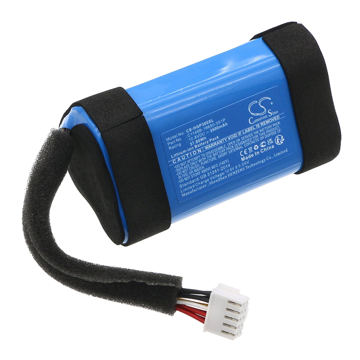 10.8V, Li-ion, 3500mAh, Speaker battery fits Harman/kardon, Go + Play 3, 37.80Wh Speaker Cameron Sino Technology Limited