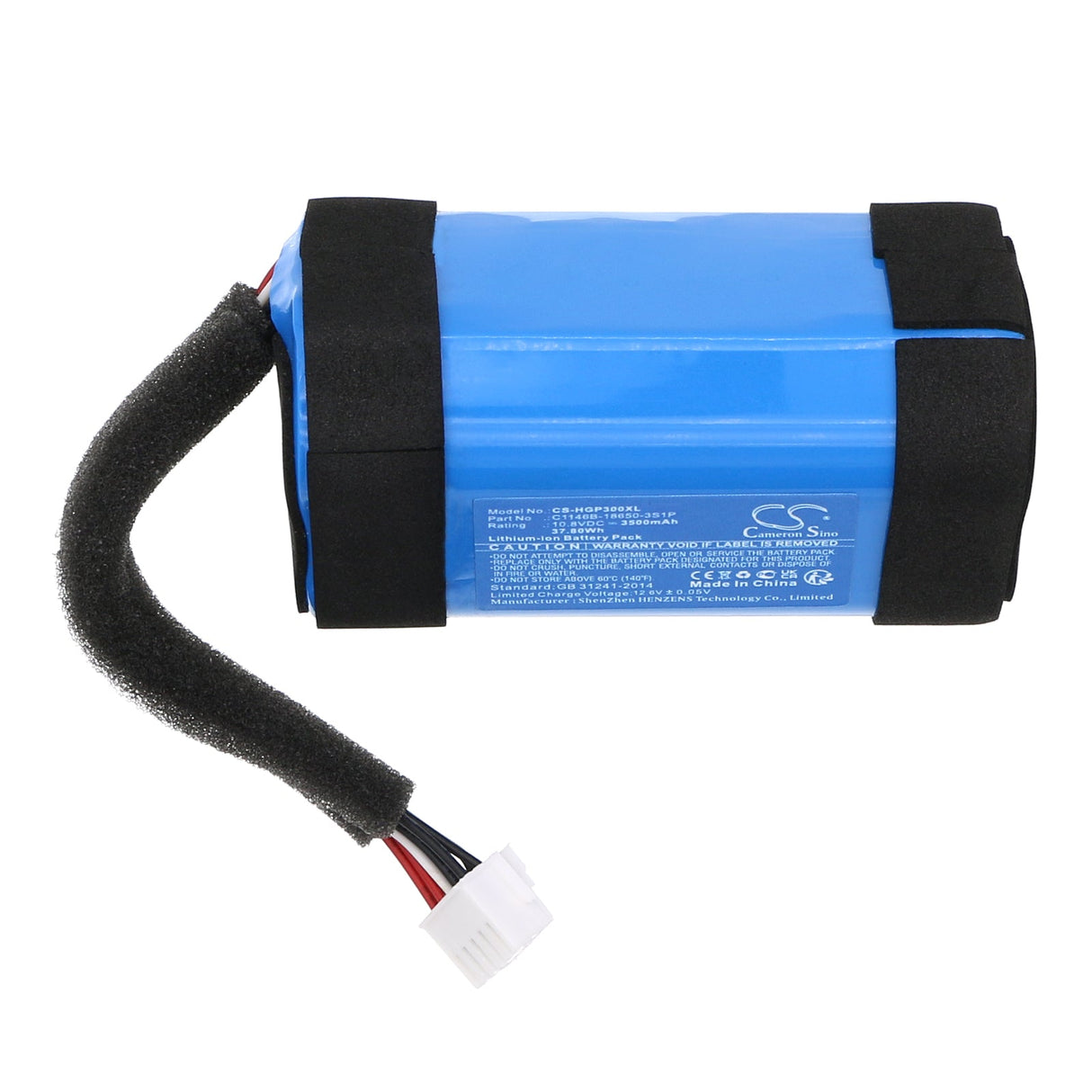 10.8V, Li-ion, 3500mAh, Speaker battery fits Harman/kardon, Go + Play 3, 37.80Wh Speaker Cameron Sino Technology Limited