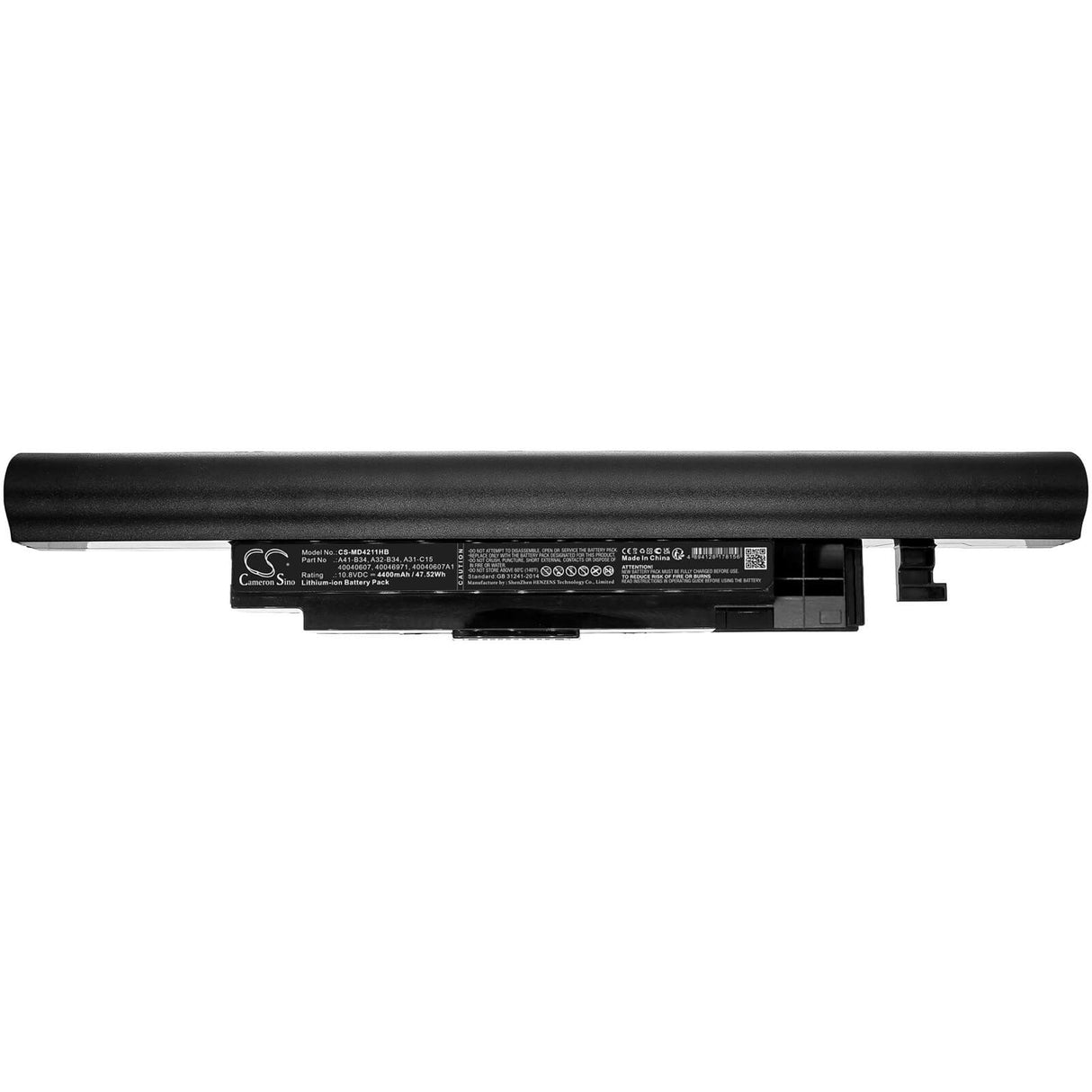 10.8v, Li-ion, 4400mah, Battery Fits Medion, Akoya 6240t, Akoya E6237, 47.52wh Notebook, Laptop Cameron Sino Technology Limited