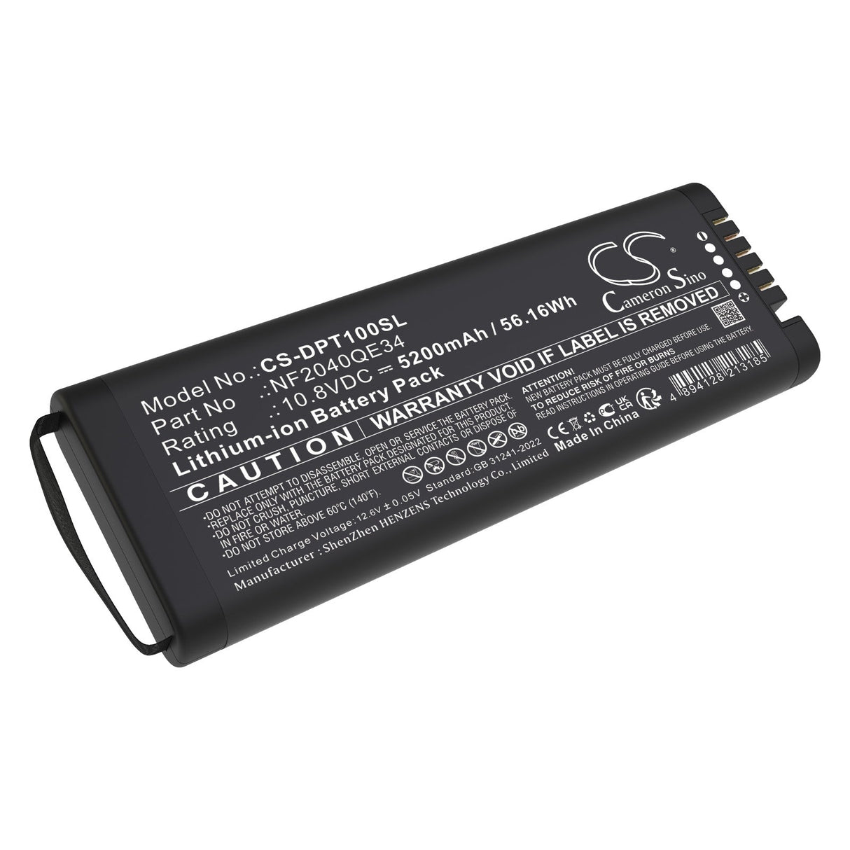 Cameron Sino CS-DPT100SL Replacement Battery for Defelsko PosiTest HHD – 10.8V 5200mAh Li-ion Equipment, Survey, Test Cameron Sino Technology Limited