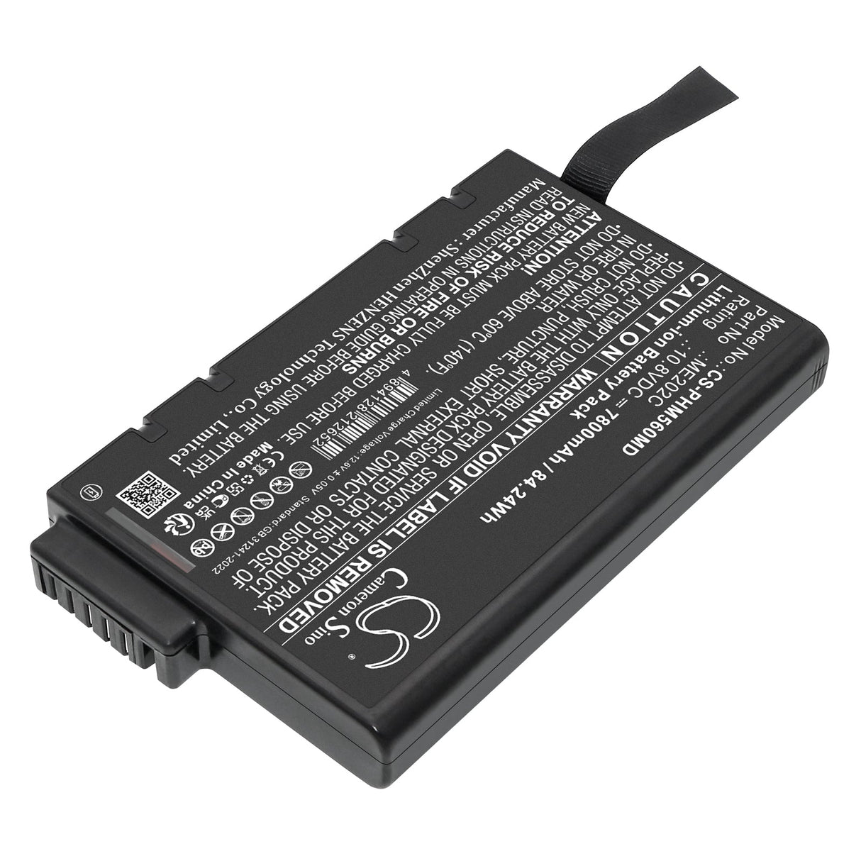 10.8V, Li-ion, 7800mAh, Medical battery fits Philips, Goldway G50, Battery model Me202c, 84.24Wh Medical Cameron Sino Technology Limited (Medical)