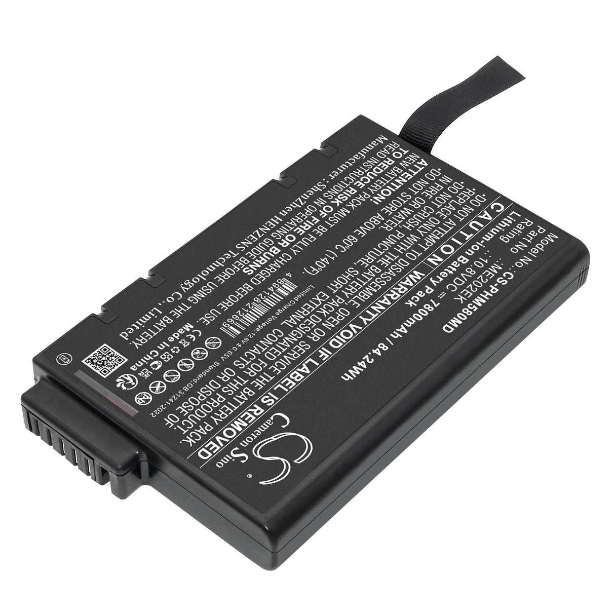 10.8V, Li-ion, 7800mAh, Medical battery fits Philips, Goldway G50, Battery model Me202ek, 84.24Wh Medical Cameron Sino Technology Limited (Medical)
