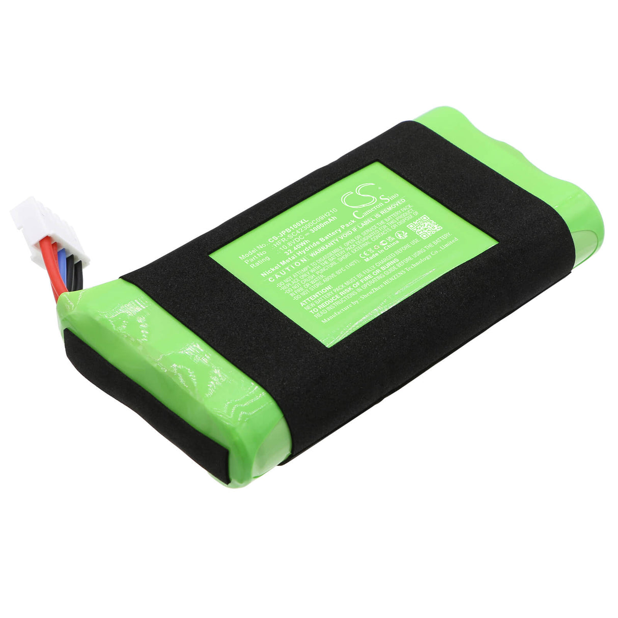 10.8V, Ni-MH, 3000mAh, Speaker battery fits Jbl, Basspro Go, 32.40Wh Speaker Cameron Sino Technology Limited