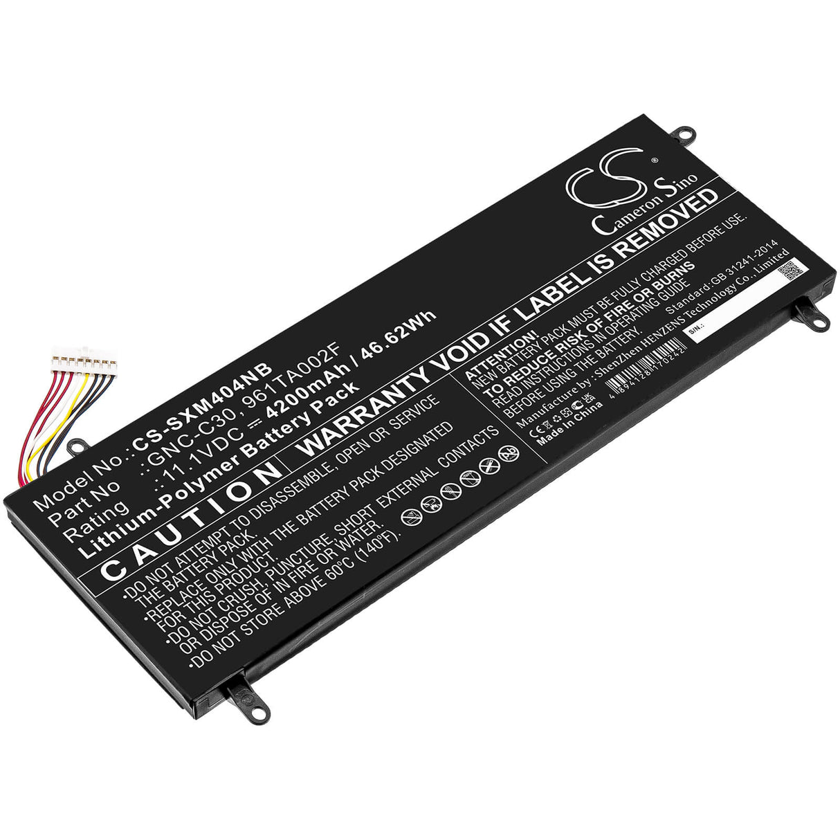 11.1v, 4200mah, Li-polymer Battery Fit's Gigabyte, P34g V1, P34g V2, P34g-cf1, 46.62wh Notebook, Laptop Cameron Sino Technology Limited