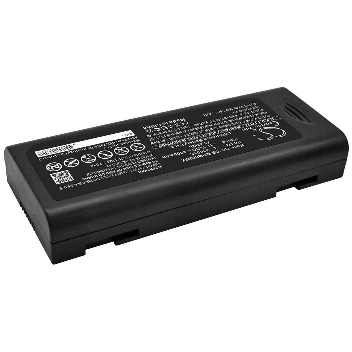11.1V, Li-ion, 6800mAh, Medical battery fits Mindray, 115-018012-00, Accutorr 3, Accutorr 7, 75.48Wh Medical Cameron Sino Technology Limited (Medical)