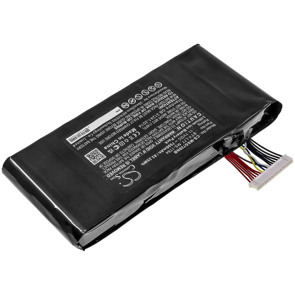 11.1v, 7500mah, Li-ion Battery Fit's Msi, 2qe-212cn, 9s7-178541-462, Gt72 2pc Dominator, 83.25wh Notebook, Laptop Cameron Sino Technology Limited