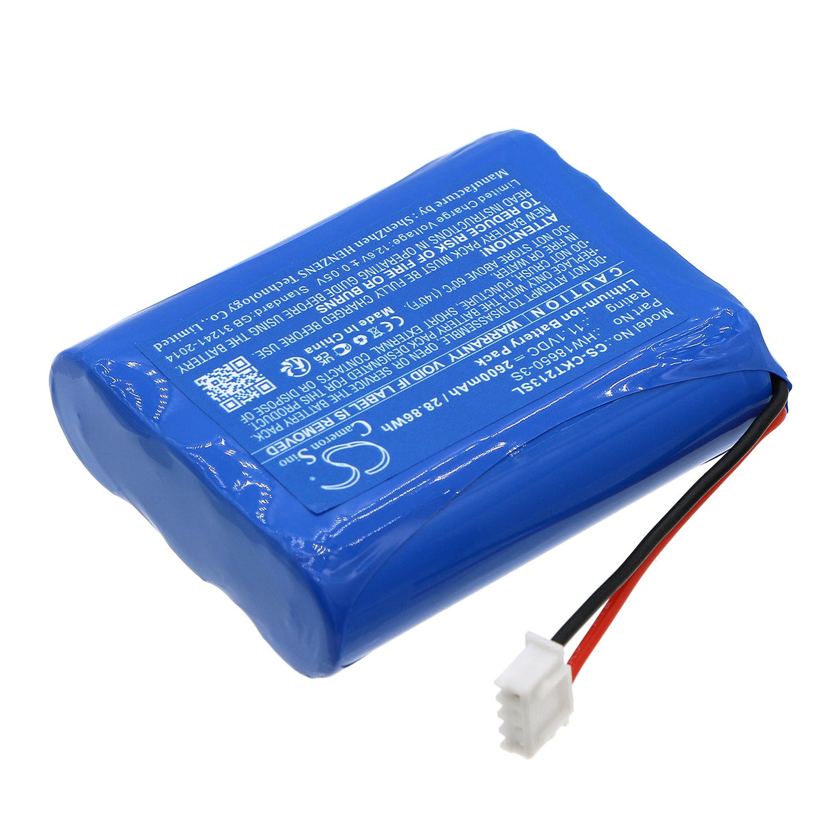 11.1V, Li-ion, 2600mAh, Batterie Combo Meter compatible avec Clarke-tech, Ct 2013, 28.86Wh Équipement, Enquête, Test Cameron Sino Technology Limited
