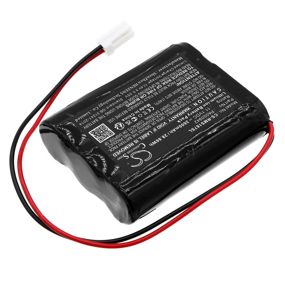 11.1V, Li-ion, 2600mAh, Batterie Smart Home compatible avec Heim Und Haus, 18797, Gec 12-w37, 28.86Wh Smart Home Cameron Sino Technology Limited