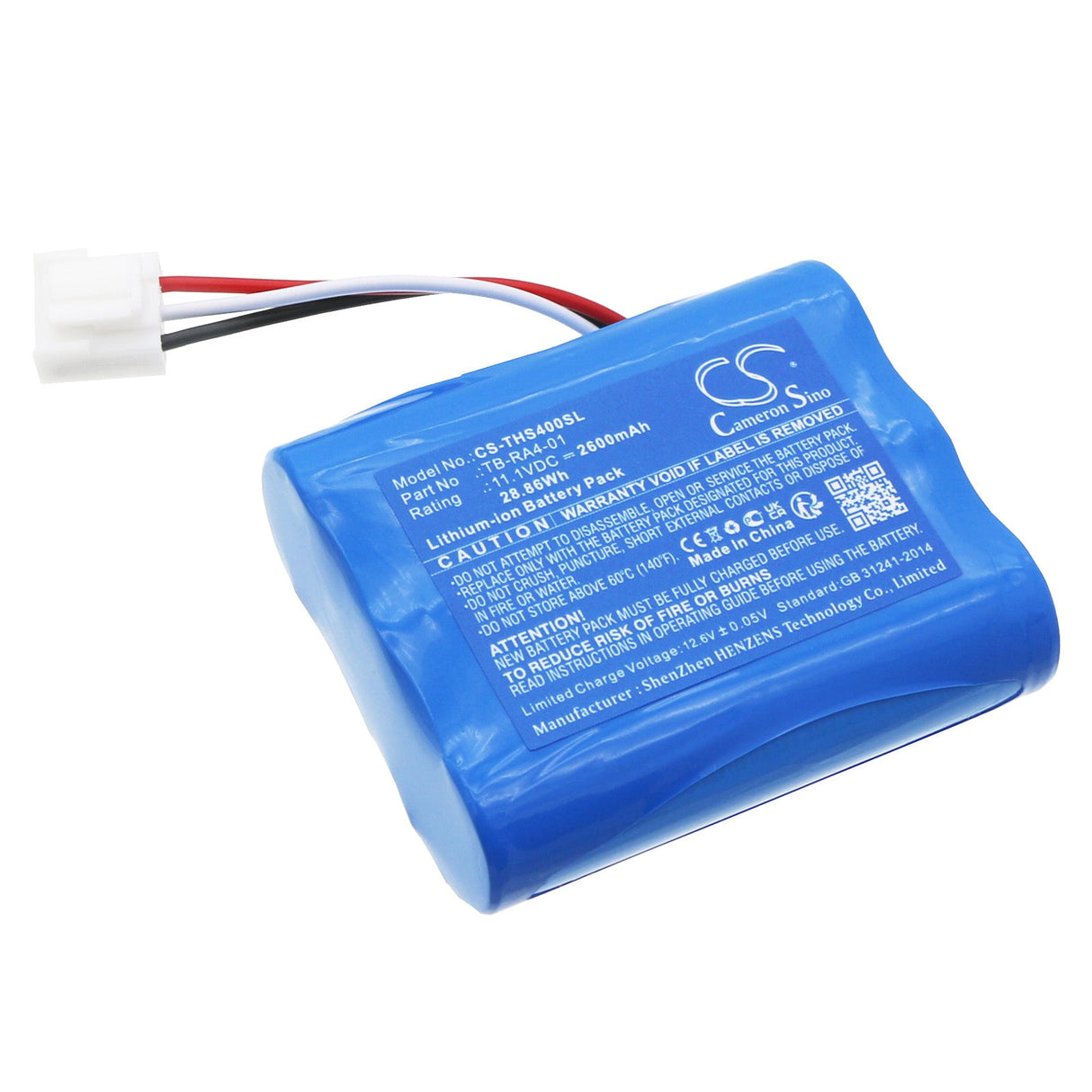 11.1V, Li-ion, 2600mAh Personal Care Battery fits Therabody, Theragun G4 Pro, Theragun G5 Pro, 28.86Wh Personal Care Cameron Sino Technology Limited