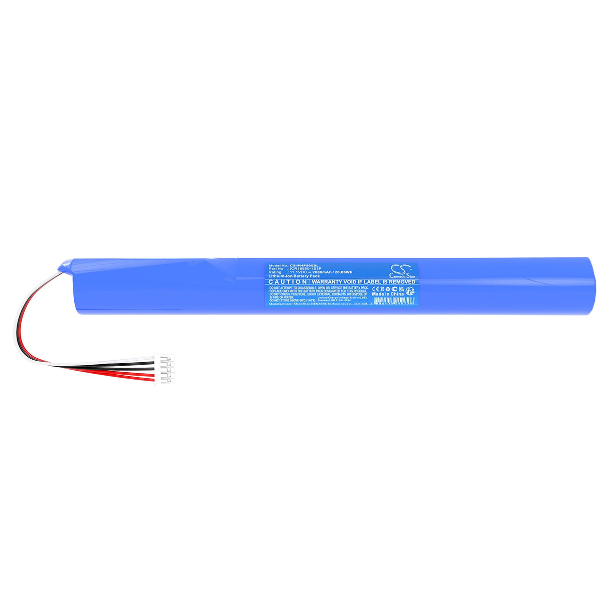 11.1V, Li-ion, 2600mAh, Batterie de haut-parleur compatible avec Philips, Fidelio P9, P9blk/98, 28.86Wh Haut-parleur Cameron Sino Technology Limited