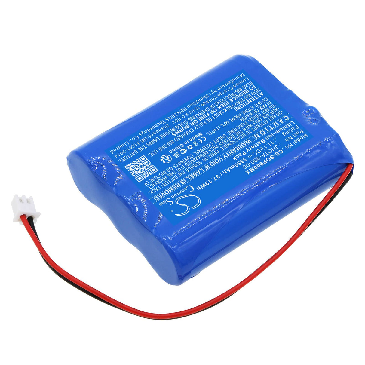11,1V, Li-ion, 3350mAh, Batterie médicale compatible avec Szosen, Jhota-990-00, Oip-900, 37,19Wh Medical Cameron Sino Technology Limited (Médical)