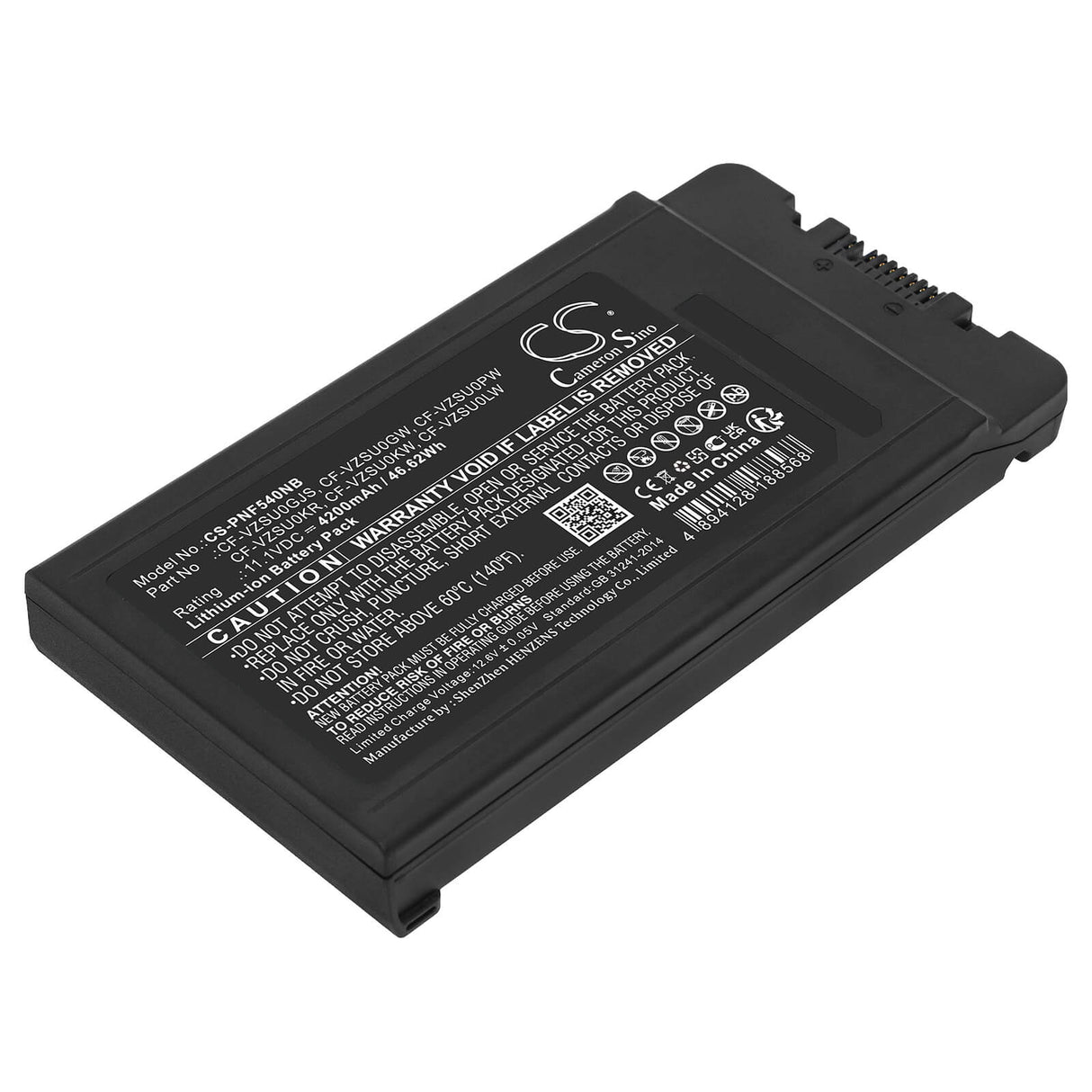 11.1v, Li-ion, 4200mah, Notebook Battery Fits Panasonic, Cf-54, 46.62wh Notebook, Laptop Cameron Sino Technology Limited