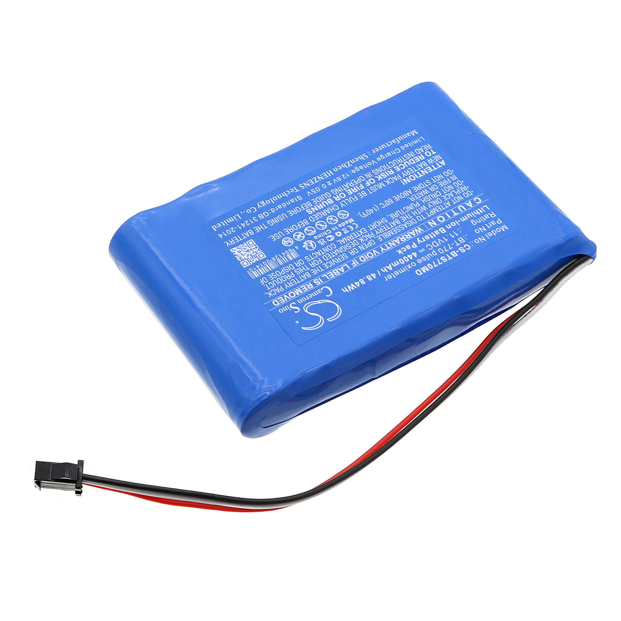 11.1V, Li-ion, 4400mAh, Batterie médicale compatible avec Bistos, Oxymètre de pouls Bt740, Oxymètre de pouls Bt-740, 48.84Wh Medical Cameron Sino Technology Limited (Médical)