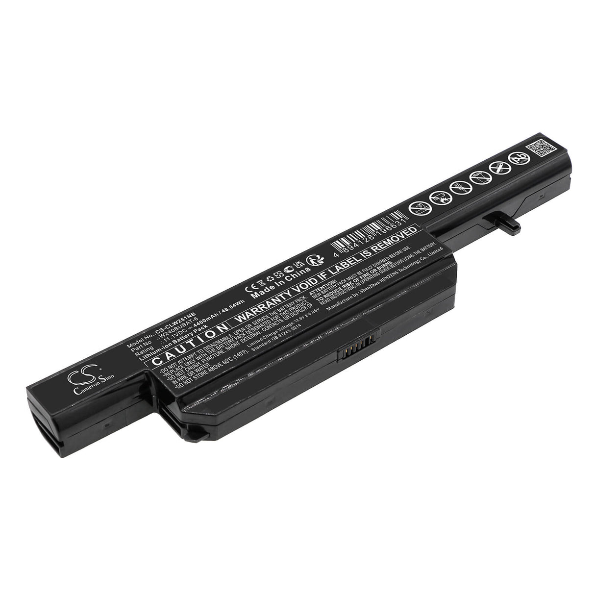 11.1v, Li-ion, 4400mah, Battery Fits Clevo, Nb320, W251el, 48.84wh Notebook, Laptop Cameron Sino Technology Limited