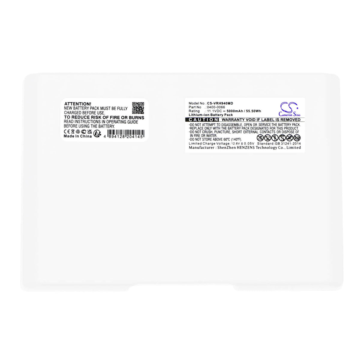 11.1v, Li-ion, 5000mah, Medical Battery Fits 9400 Bladderscan, Bvi 9400, 55.50wh Medical Cameron Sino Technology Limited (Medical)
