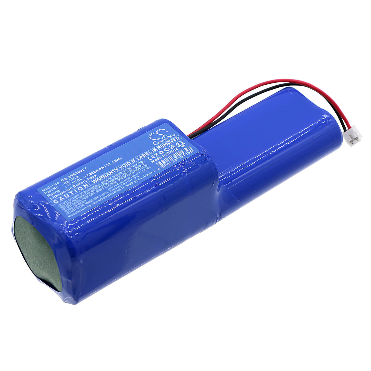 11.1V, Li-ion, 5200mAh, Batterie de lampe de poche compatible avec Scangrip, 3.5078, 3.5056, 3.5415, 57.72Wh Lampe de poche Cameron Sino Technology Limited
