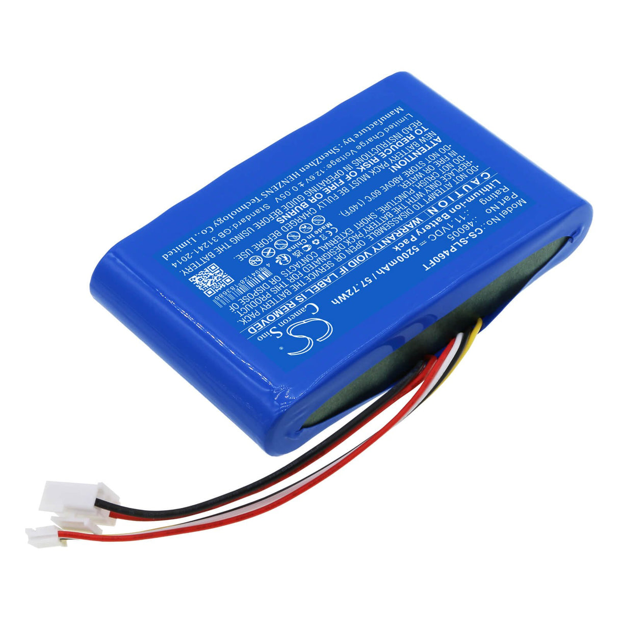 11.1V, Li-ion, 5200mAh, Flashlight battery fits Streamlight, 46005, Portable Scene Light Ii, 57.72Wh Flashlight Cameron Sino Technology Limited