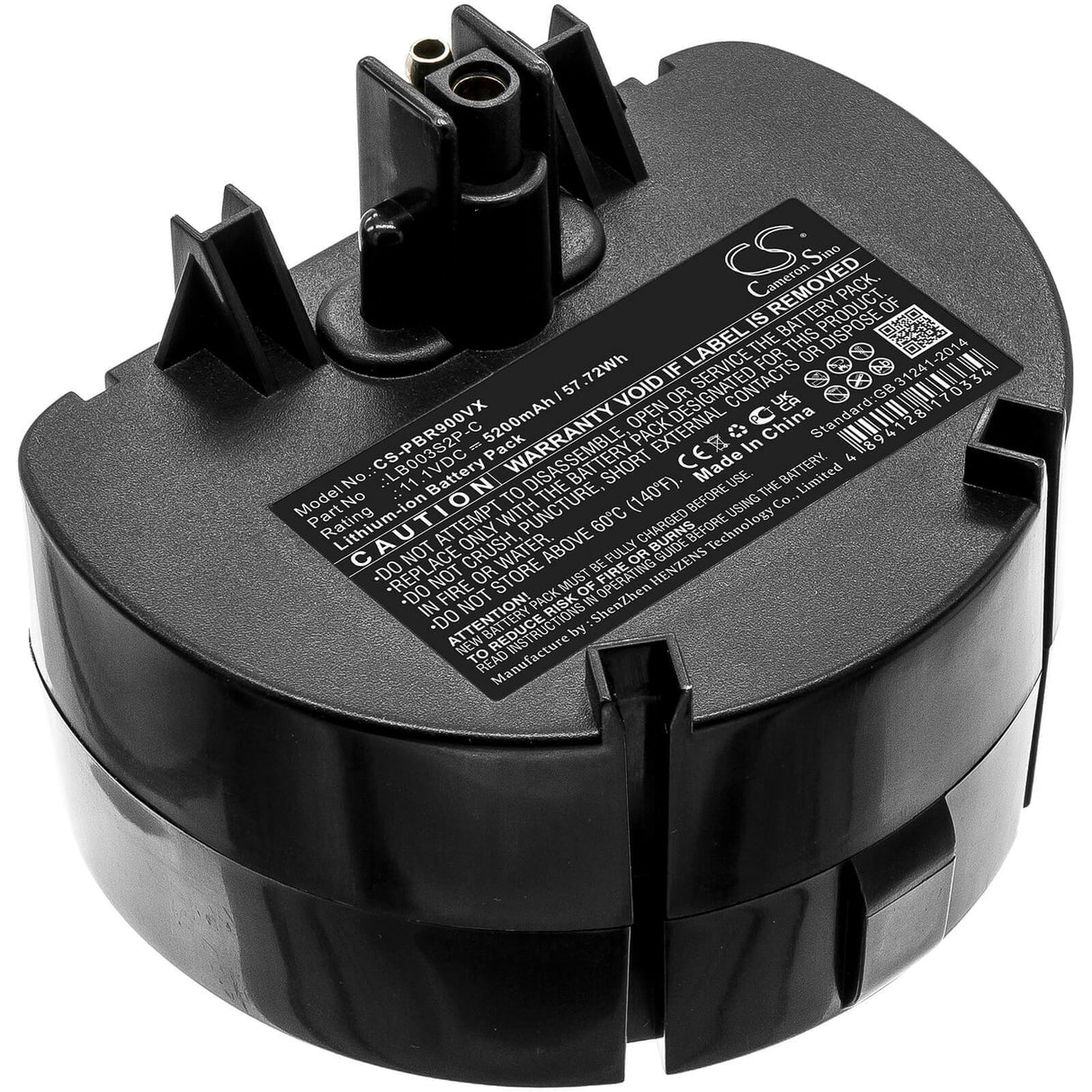 11.1V, Li-ion, 5200mAh, Vacuum battery fits Water Tech, Pool Blaster Pro, Precision Li, Pro 900, 57.72Wh Vacuum Cameron Sino Technology Limited