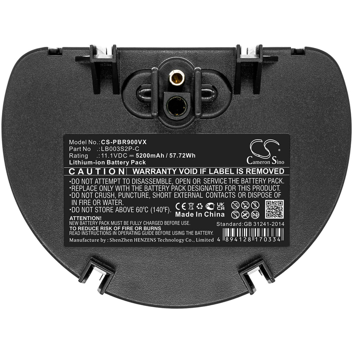 11.1V, Li-ion, 5200mAh, Vacuum battery fits Water Tech, Pool Blaster Pro, Precision Li, Pro 900, 57.72Wh Vacuum Cameron Sino Technology Limited