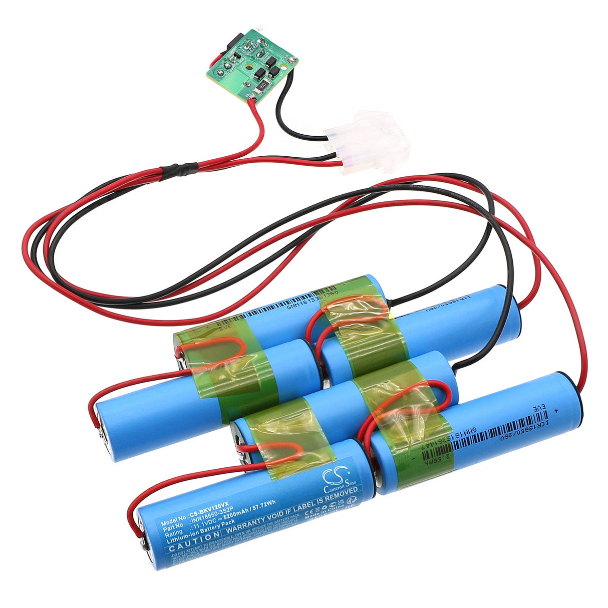 11.1v, Li-ion, 5200mah, Black & Decker vacuum Battery Fits Fhv1200 Type 1, 57.72wh Vacuum Cameron Sino Technology Limited