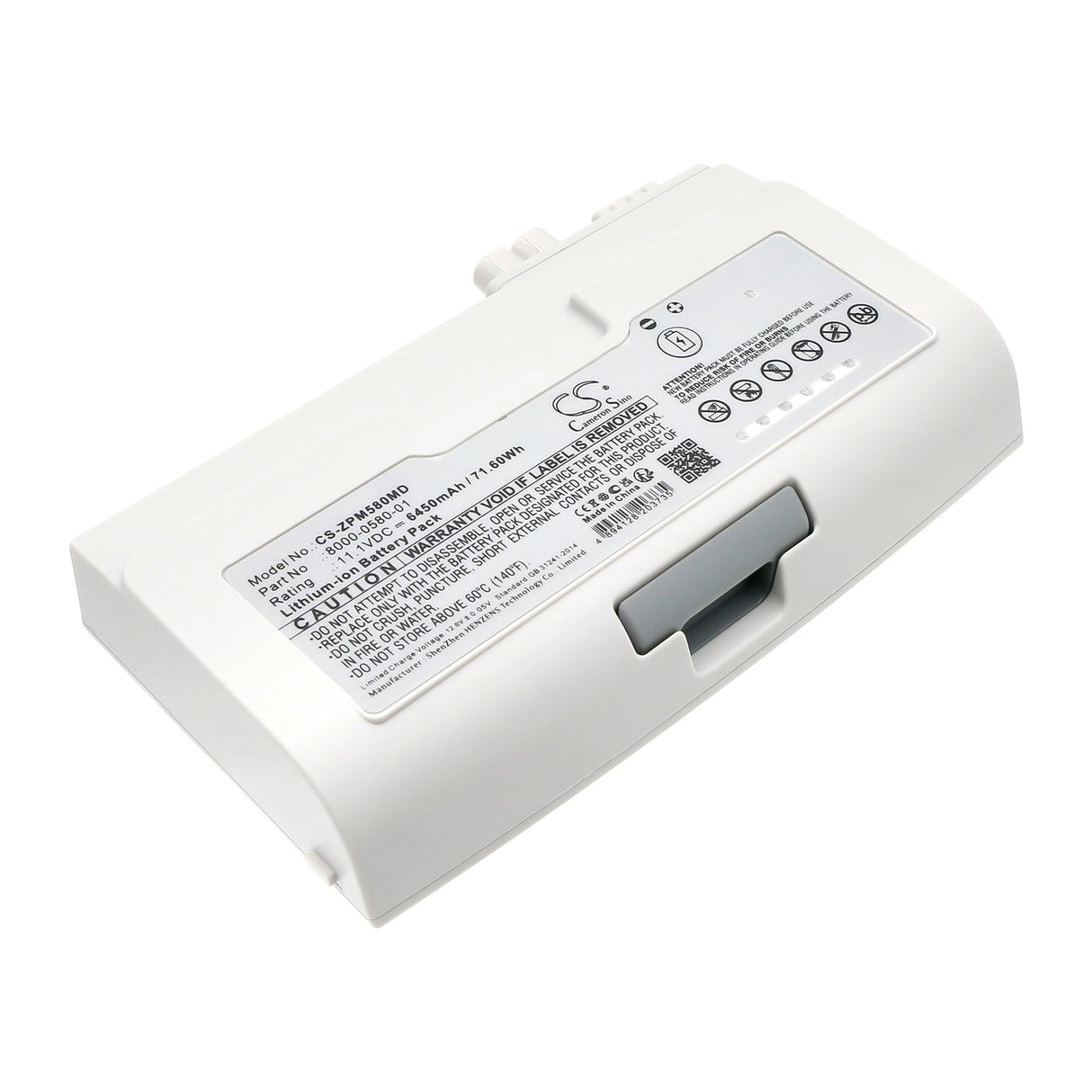 11.1v, Li-ion, 6450mah, Medical Battery Fits Zoll Propaq M, Propaq Md, 71.60wh Medical Cameron Sino Technology Limited (Medical)