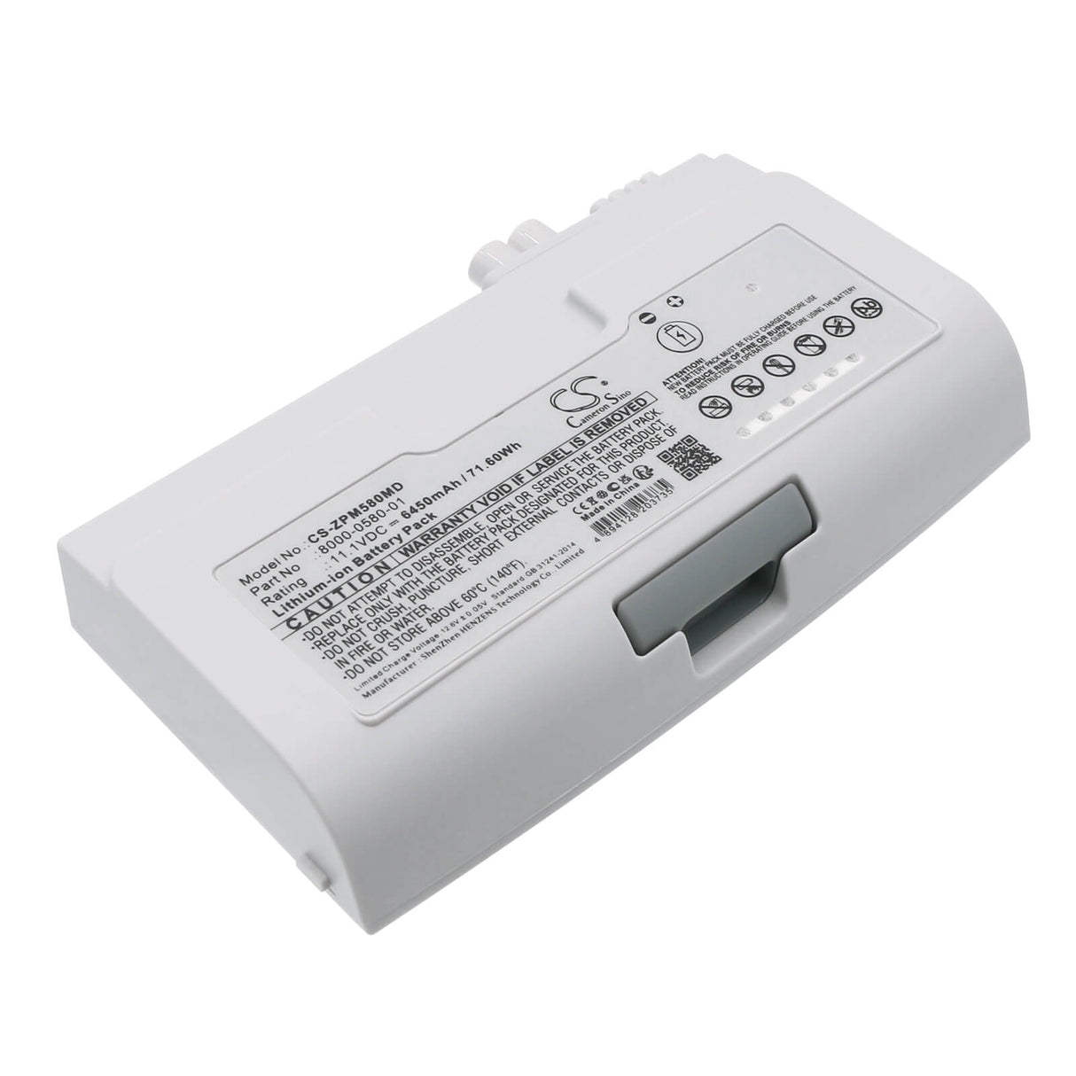 11.1v, Li-ion, 6450mah, Medical Battery Fits Zoll Propaq M, Propaq Md, 71.60wh Medical Cameron Sino Technology Limited (Medical)