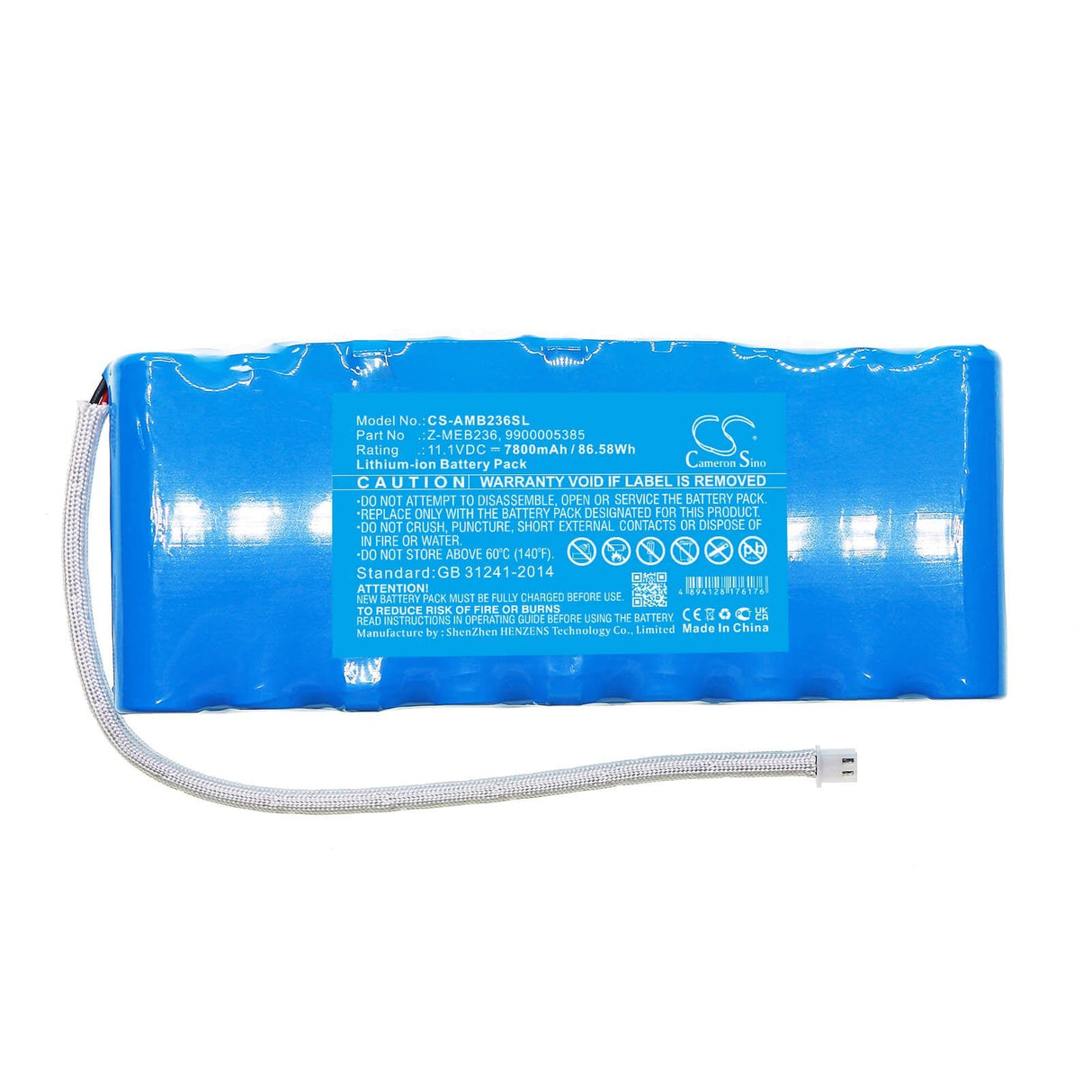11.1V, Li-ion, 7800mAh, Lighting battery fits American Dj, 9900005385, Jelly Go Par64 Rgba, Mega Go Par64 Rgba, 86.58Wh Lighting & Studio Cameron Sino Technology Limited