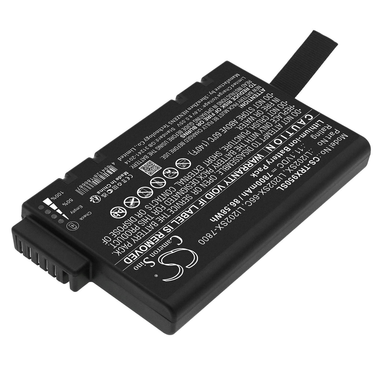 11.1V, Li-ion, 7800mAh, Equipment battery fits Tsi, Rohde & Schwarz, Kanomax, Welch-allyn, Aerotrak, 734473, 86.58Wh Equipment, Survey, Test Cameron Sino Technology Limited