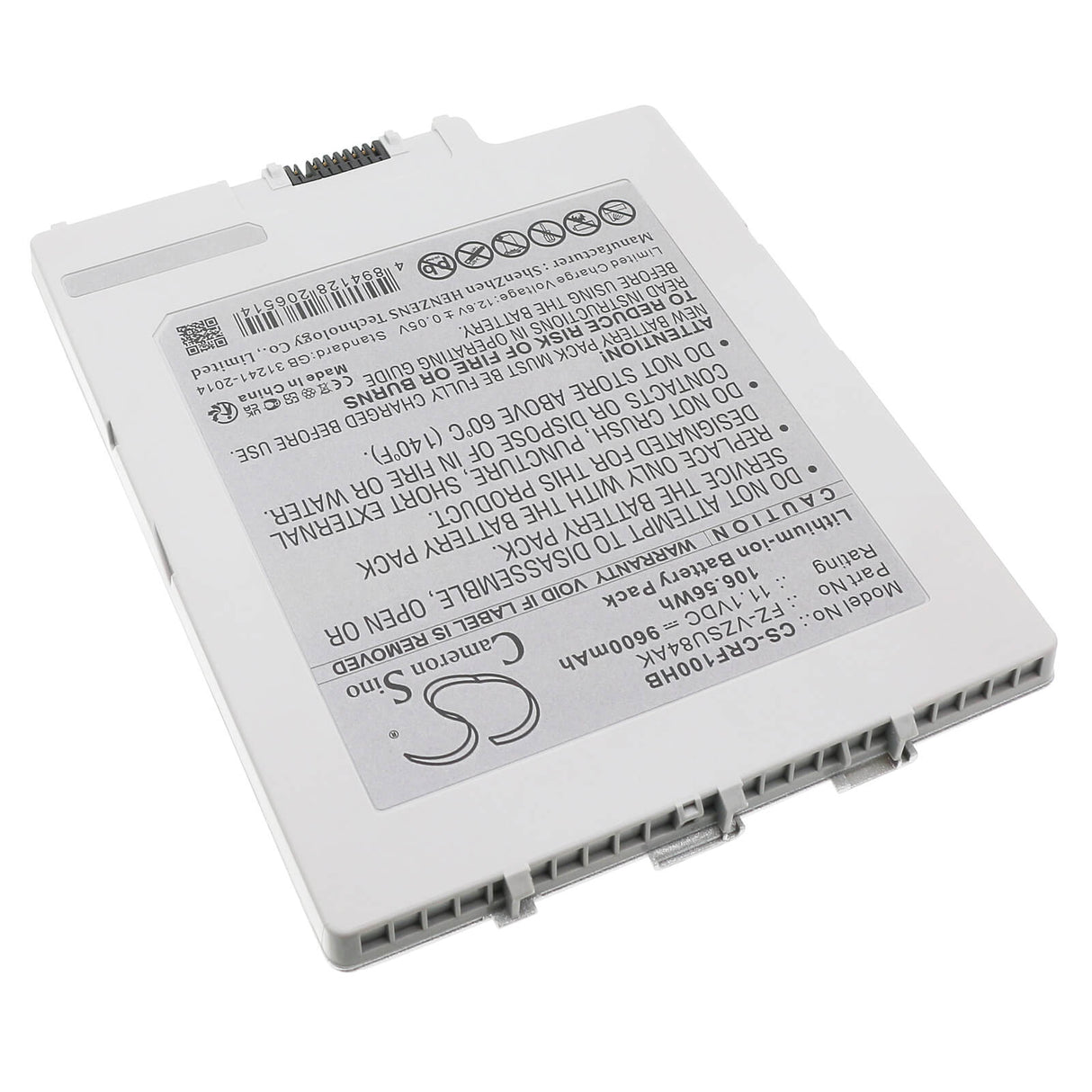 11.1V, Li-ion, 9600mAh Notebook, Laptop Battery fits Panasonic & Leica FZ-VZSU84AK, Cs35 Controller, 106.56Wh Notebook, Laptop Cameron Sino Technology Limited (Dangerous Goods)