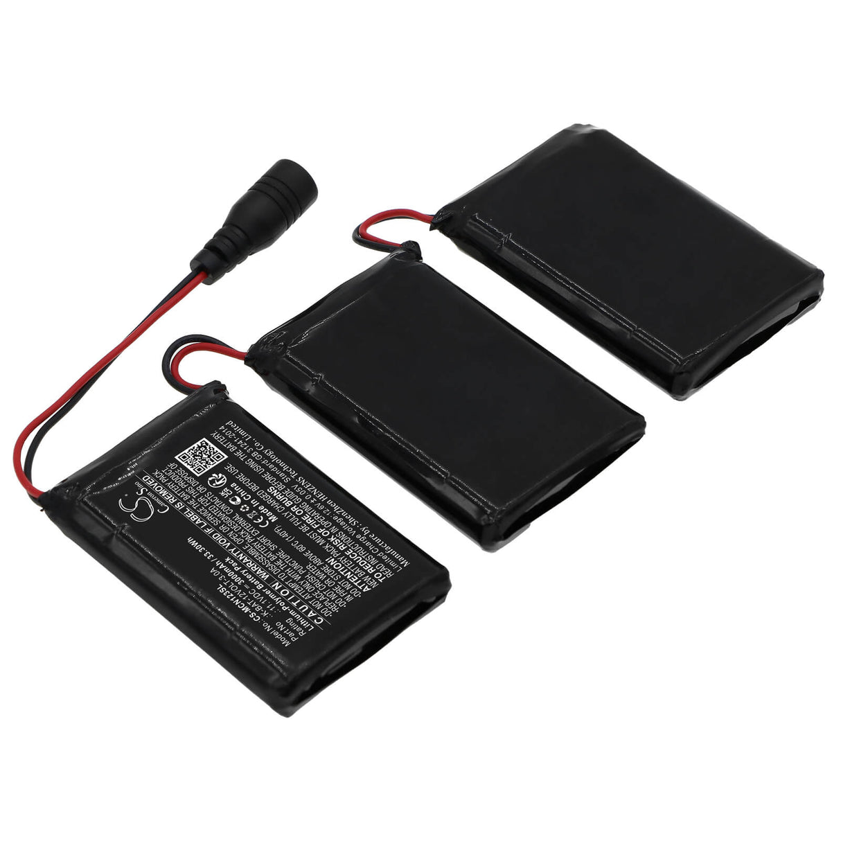 11.1V, Li-Polymer, 3000mAh, batterie pour vêtements chauffants compatible avec Macna, K-bat-12volt-3.0a, Gants 12v 3a 3, 33.3Wh Vêtements chauffants Cameron Sino Technology Limited