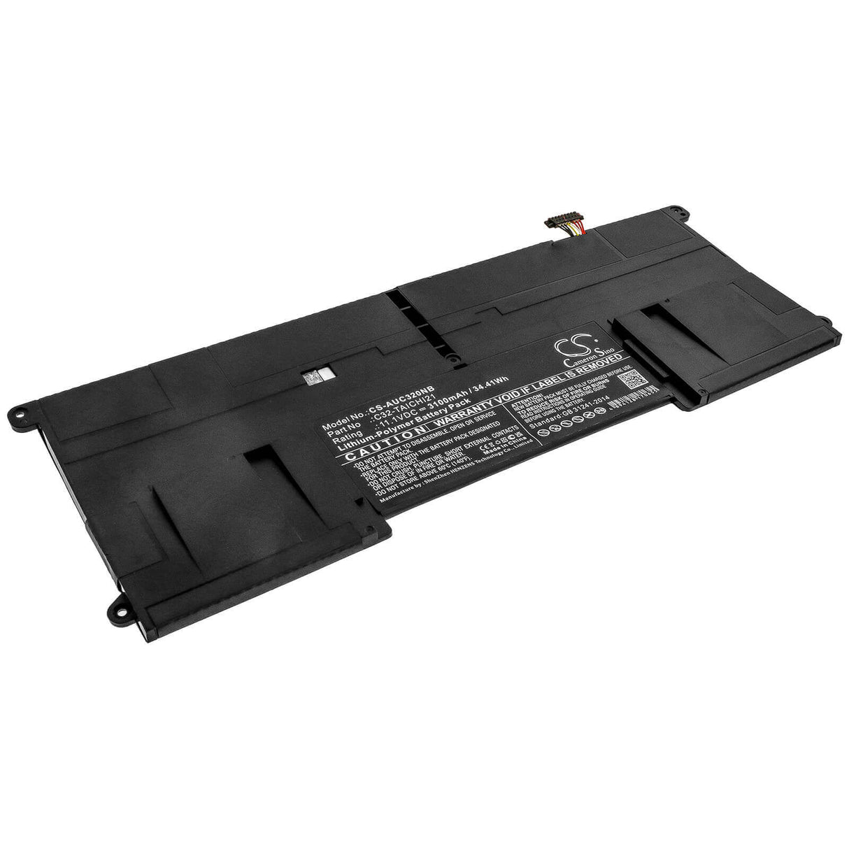 11.1v, Li-polymer, 3100mah, Battery Fit's Asus, Taichi 21, Taichi 21-cw001h, Taichi 21-cw001p, 34.41wh Notebook, Laptop Cameron Sino Technology Limited (Suspended)