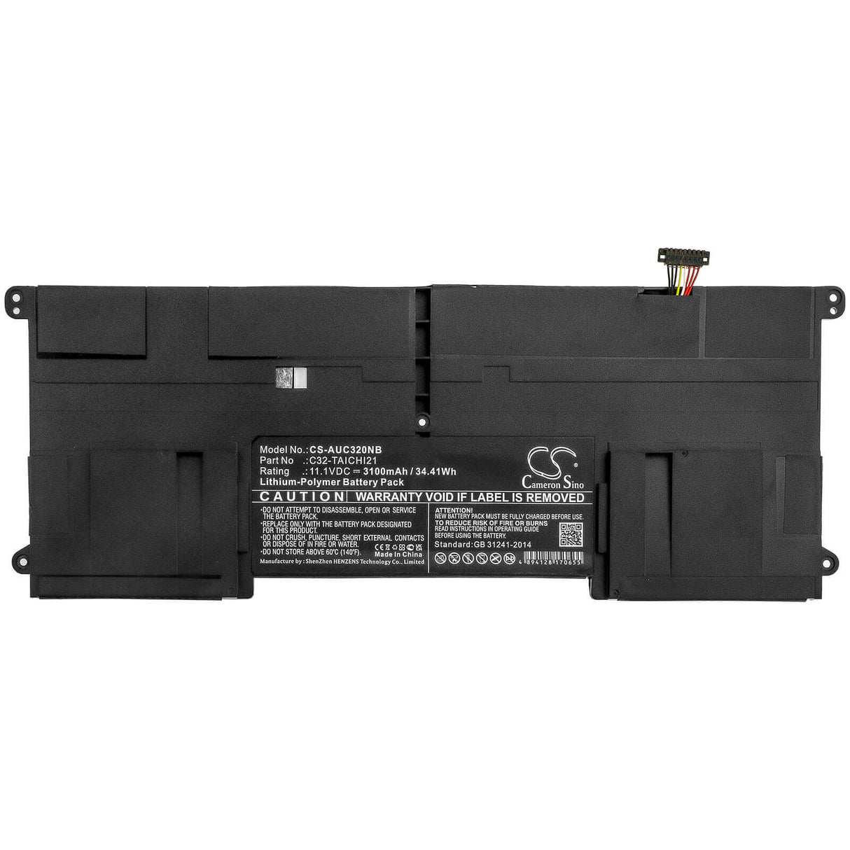 11.1v, Li-polymer, 3100mah, Battery Fit's Asus, Taichi 21, Taichi 21-cw001h, Taichi 21-cw001p, 34.41wh Notebook, Laptop Cameron Sino Technology Limited (Suspended)