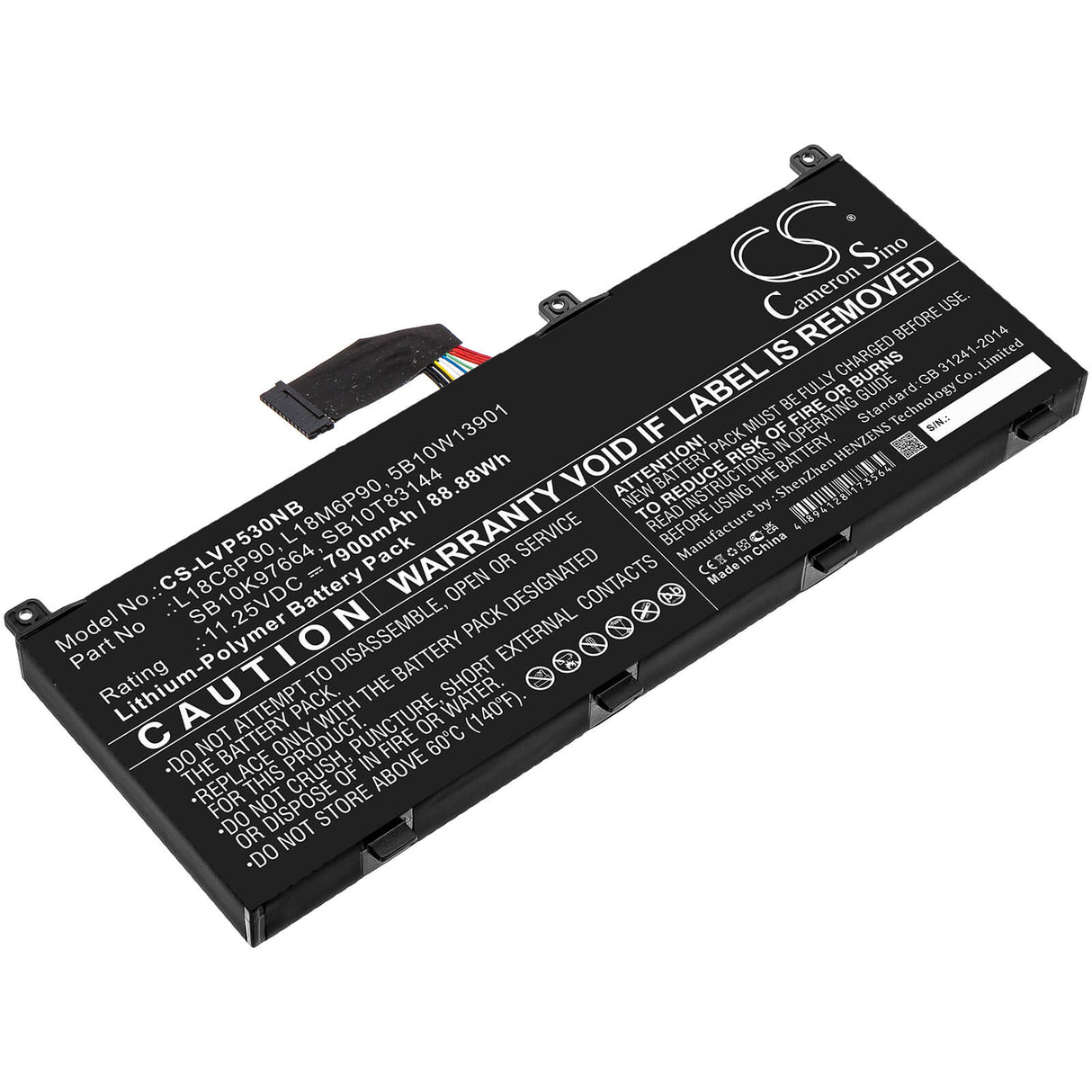 11.25v, 7900mah, Li-polymer Notebook battery Fit's Lenovo, Thinkpad P53, 88.88wh Notebook, Laptop Cameron Sino Technology Limited