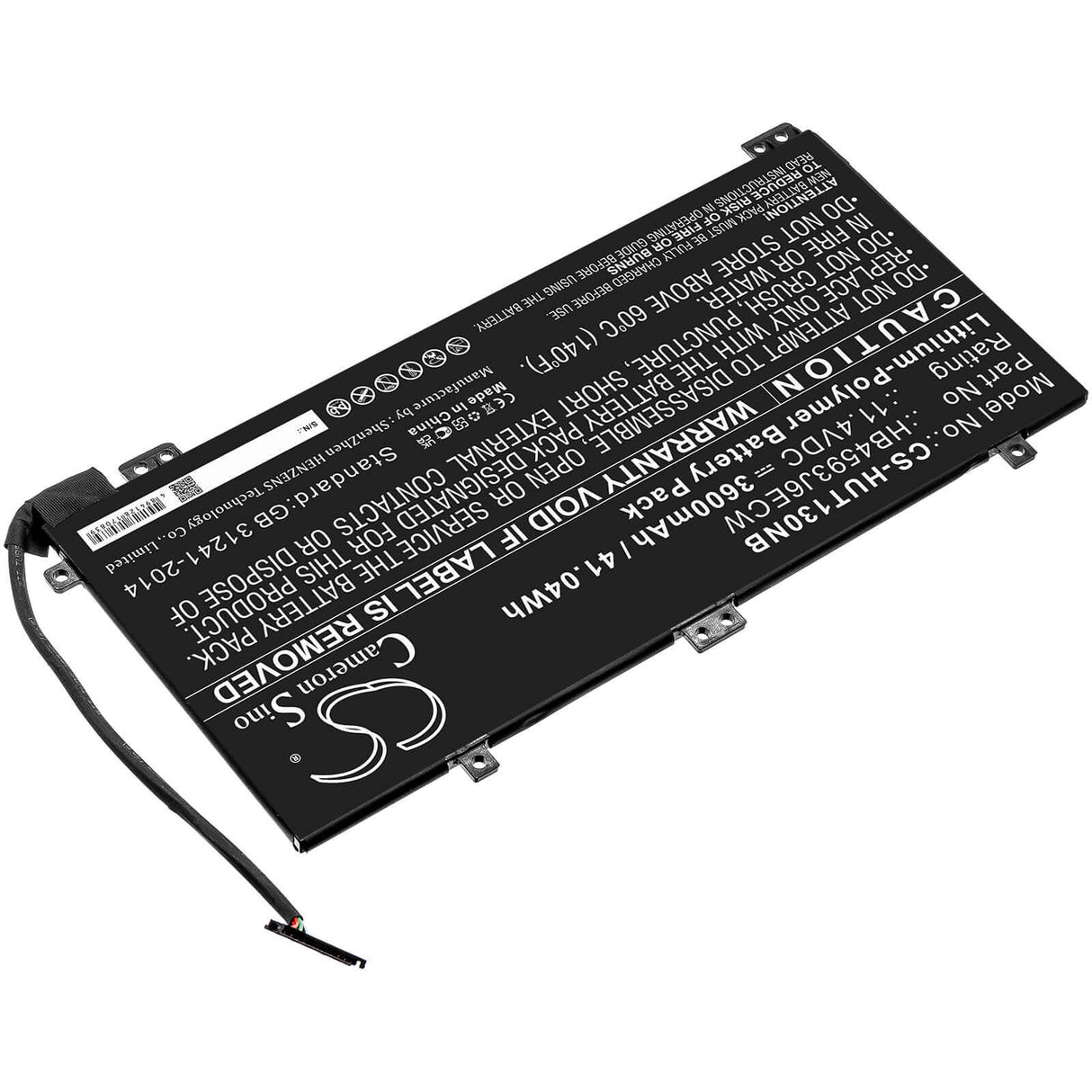 11.4v, Li-polymer, 3600mah, Battery Fit's Huawei, Matebook 13, Matebook 13 I7, Matebook13 2020, 41.04wh Notebook, Laptop Cameron Sino Technology Limited