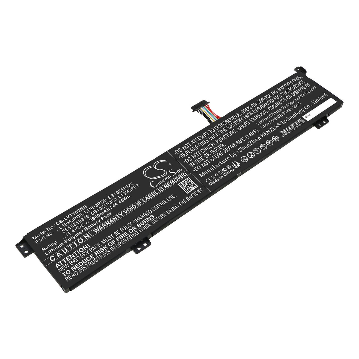 11.4v, Li-polymer, 3900mah, Battery Fits Lenovo, Thinkbook 15p 20v30006fe, 44.46wh Notebook, Laptop Cameron Sino Technology Limited