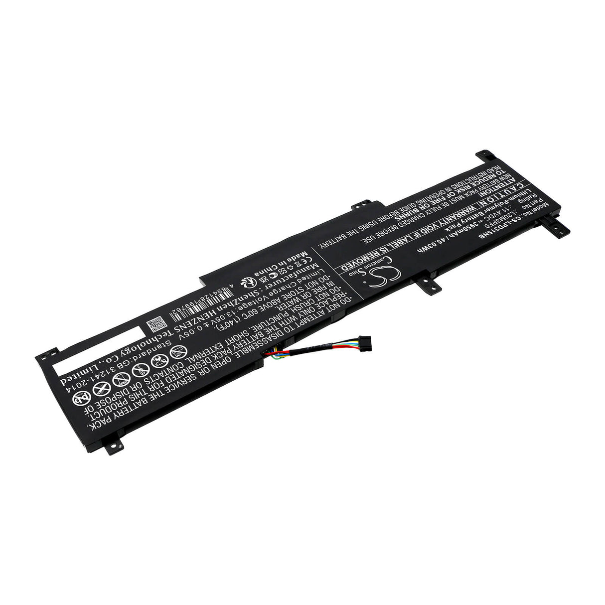 11.4V, Li-Polymer, 3950mAh, Battery fits Lenovo, Ideapad 3 14itl6 82h70048ph, Ideapad 3 14itl6 82h7009fsp, 45.03Wh Notebook, Laptop Cameron Sino Technology Limited