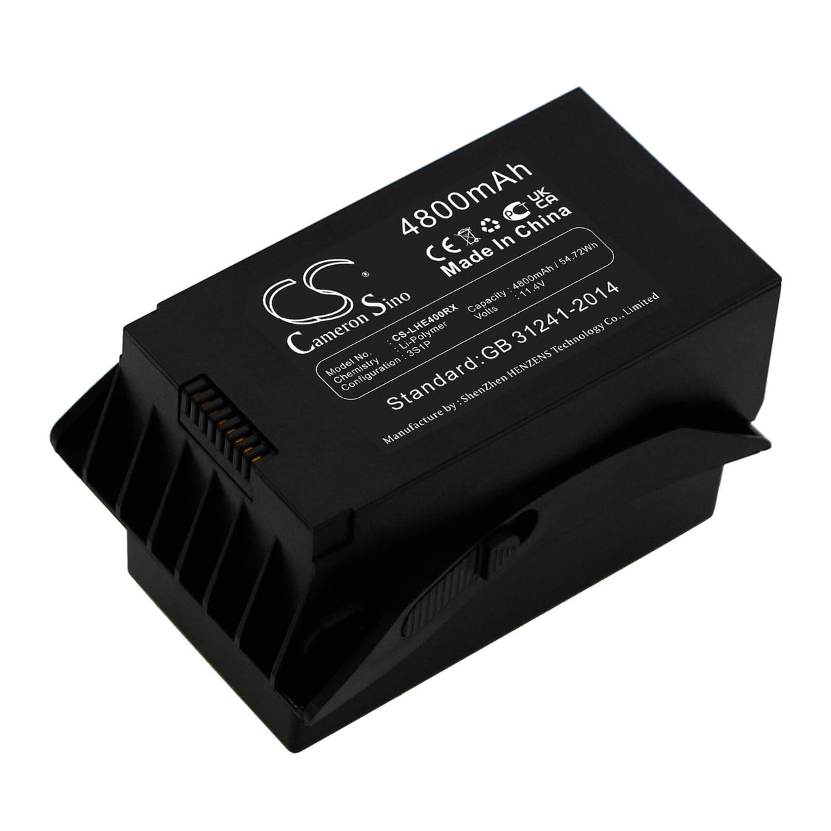11.4V, Li-Polymer, 4800mAh, Drones battery fits Cfly, Jjrc, Eachine, D01011, Faith, 54.72Wh Drones Cameron Sino Technology Limited