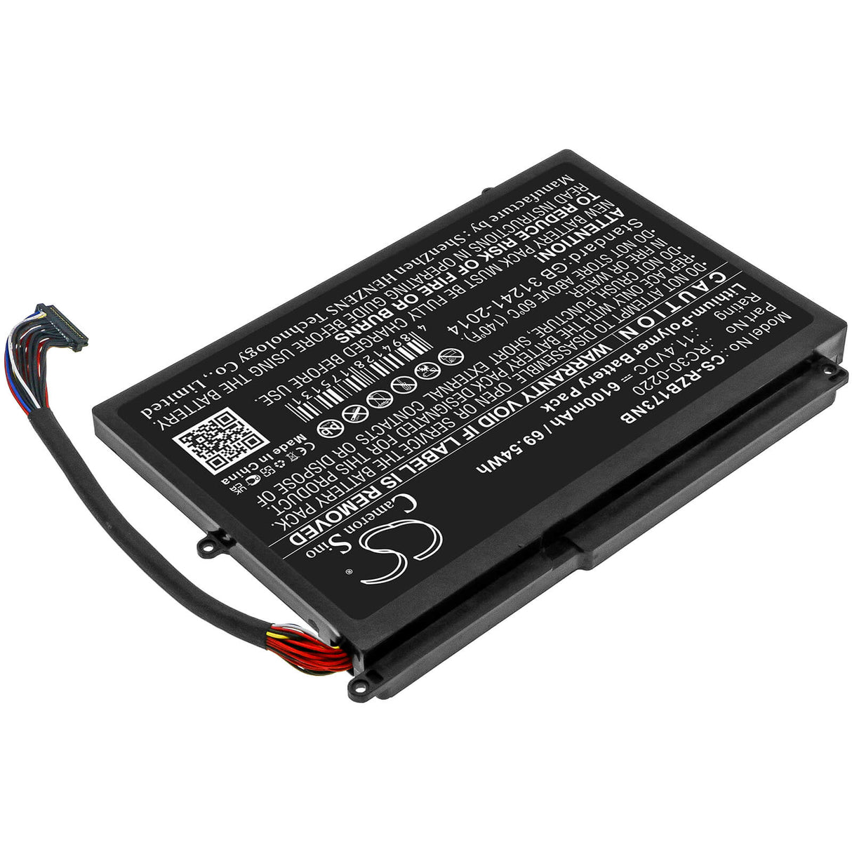 11.4v, Li-polymer, 6100mah, Battery Fits Razer, Blade Pro 17 2019 4k Uhd, Blade Pro 17 2019 Full Hd, 69.54wh Notebook, Laptop Cameron Sino Technology Limited