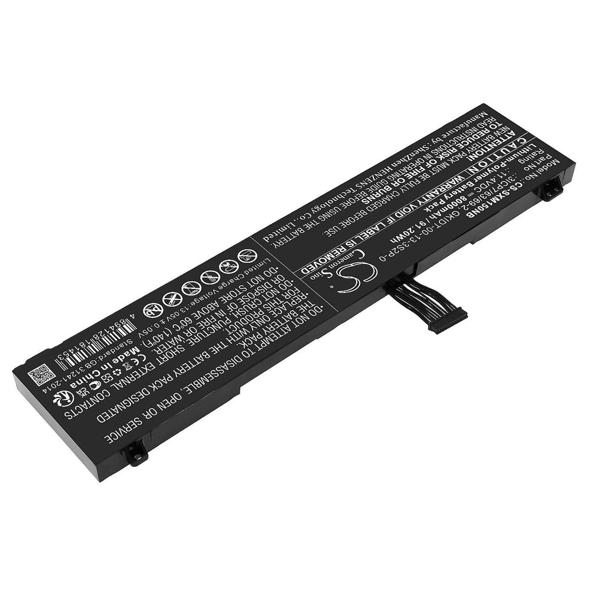 11.4v, Li-polymer, 8000mah, Battery Fits Adata Xpg Xenia 15, Xpg Xenia I7, 91.20wh Notebook, Laptop Cameron Sino Technology Limited